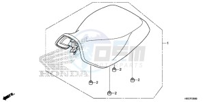 TRX420FM2G TRX420 ED drawing SEAT