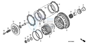 CB600F9 Spain - (SP) drawing CLUTCH