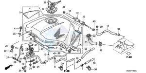 ST1300A9 ED / ABS MME drawing FUEL TANK