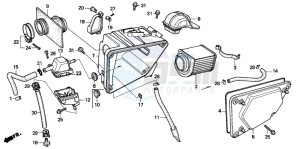 CA125 REBEL drawing AIR CLEANER