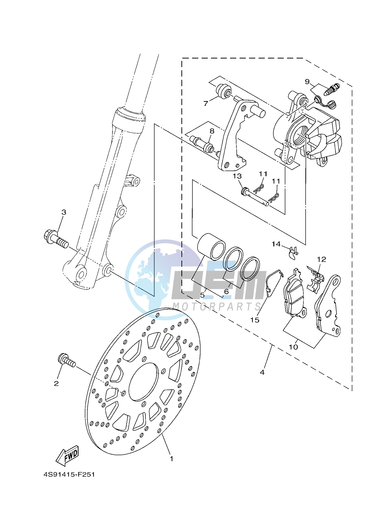 FRONT BRAKE CALIPER