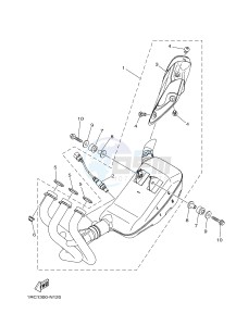 MT09 900 (1RCF) drawing EXHAUST