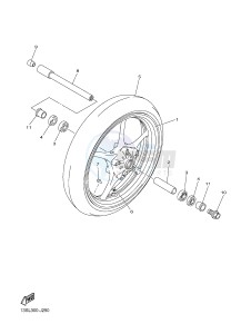 YZF-R6 600 R6 (2CXE 2CXF) drawing FRONT WHEEL