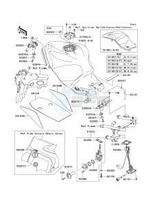 ZX 1200 C [NINJA ZZR 1200] (C1-C4) [NINJA ZZR 1200] drawing FUEL TANK