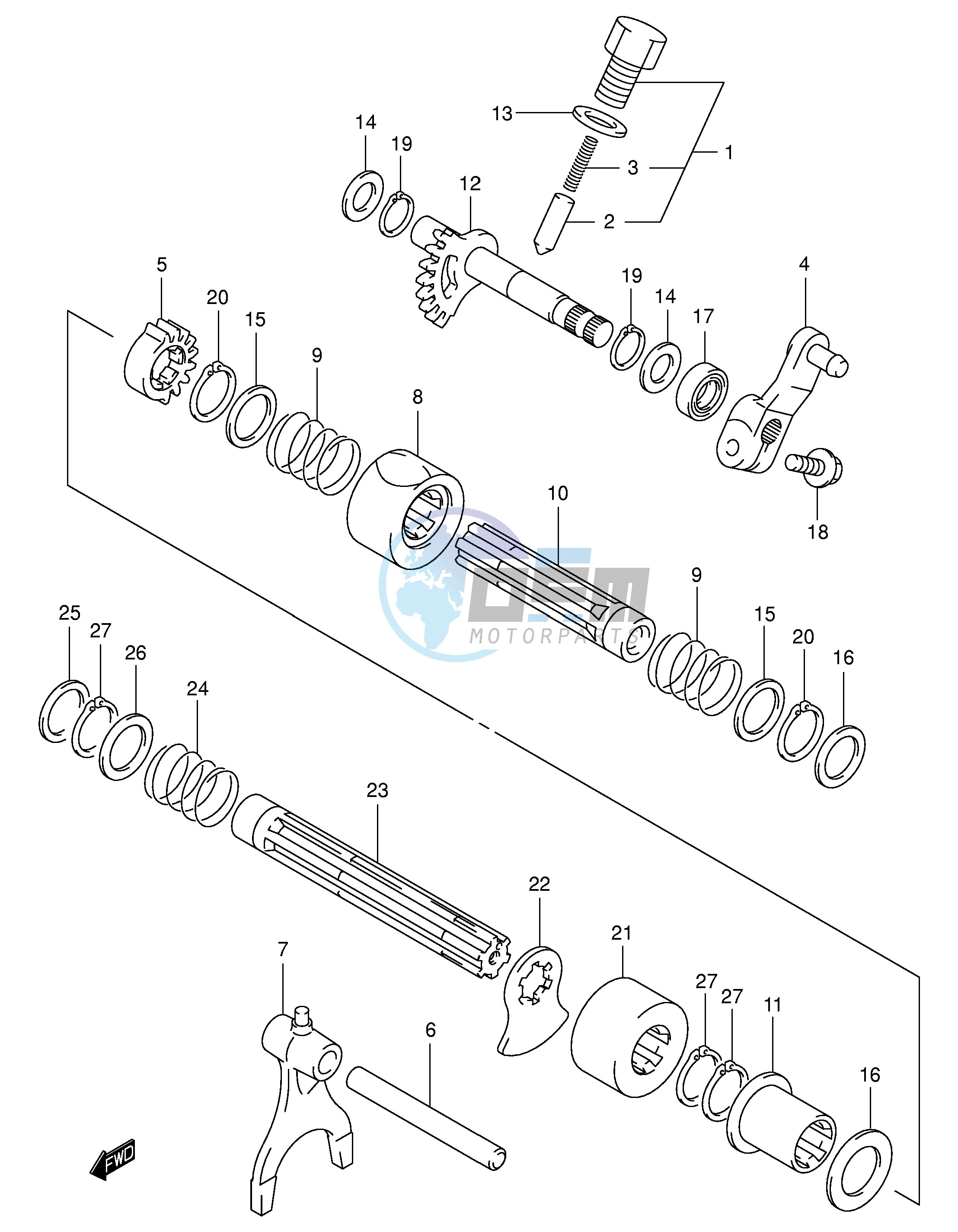 GEAR SHIFTING (2)(MODEL K3)