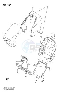 VZR1800 (E2) INTRUDER drawing HEADLAMP COVER (VZR1800L1 E19)