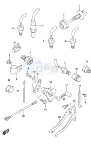 DF 300AP drawing Sensor w/Transom (L)