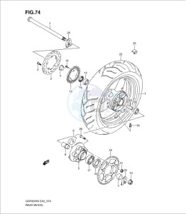 GSF650/S drawing REAR WHEEL (GSF650AK9/SAK9/UAK9/SUAK9/AL0/SAL0/UAL0/SUAL0)