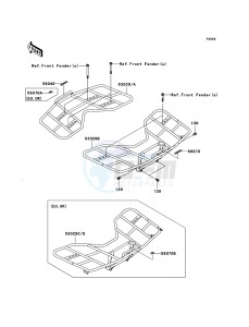 KVF650 4x4 KVF650D7F EU GB drawing Carrier(s)