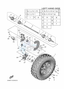 YXE1000EW YX10EPAM (B4M5) drawing FRONT WHEEL