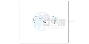 NC700DC Integra E drawing 45L TOP BOX INNERBAG