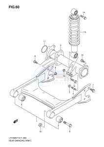 LT-F250 (E17) drawing REAR SWINGINGARM