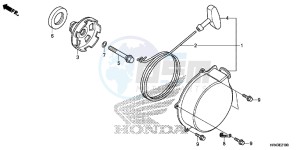 TRX500FM2F TRX500FM U drawing RECOIL STARTER