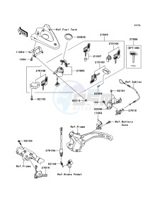 VN2000 CLASSIC VN2000H8F GB XX (EU ME A(FRICA) drawing Ignition Switch