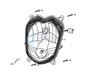 SYMPLY 50 drawing HEADLAMP CPL