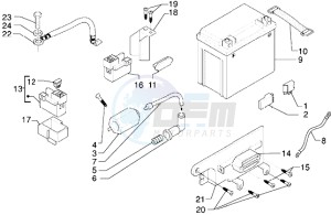 X9 250 drawing Battery