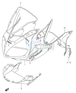 SV650S (E2) drawing COWLING BODY (SV650SK3 SUK3)