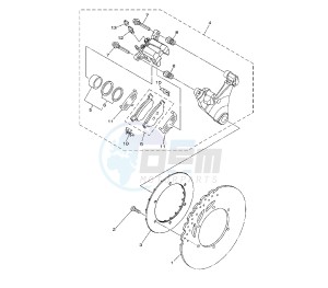 XTZ SUPER TENERE 1200 drawing REAR BRAKE CALIPER