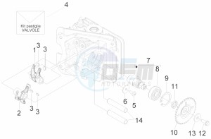 Typhoon 50 4T 4V E2 (NAFTA) USA drawing Rocking levers support unit