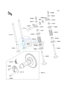 KAF 300 C [MULE 550] (C1-C5) [MULE 550] drawing VALVE-- S- -_CAMSHAFT-- S- -