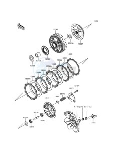 Z300_ABS ER300BFF XX (EU ME A(FRICA) drawing Clutch