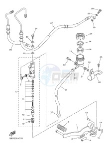 FZ8-NA FZ8 (NAKED, ABS) 800 (59P9) drawing REAR MASTER CYLINDER