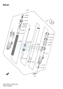 GSX1250FA (E28) drawing FRONT DAMPER