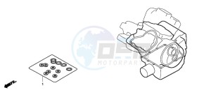 VT750C drawing GASKET KIT B