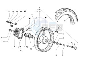 VELOFAX 50 drawing Front wheel