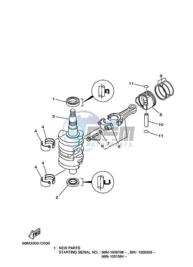 CRANKSHAFT--PISTON