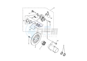 YFM X WARRIOR 350 drawing REAR BRAKE