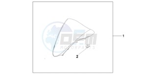 VFR8009 UK - (E / MME TWO) drawing WINDSCREEN