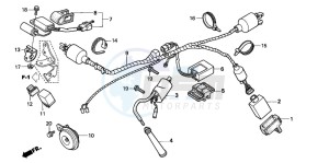 XR400R drawing WIRE HARNESS/ IGNITION COIL