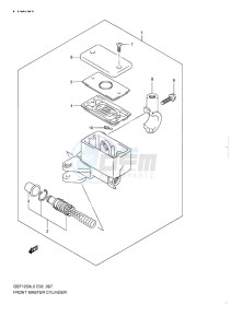 GSF-1250 BANDIT EU drawing FRONT MASTER CYLINDER