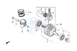 Cougar 125 drawing Crankshaft-Piston