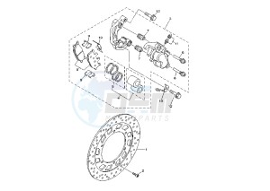 XP T-MAX 500 drawing FRONT BRAKE CALIPER