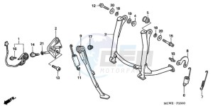 VFR800A9 Europe Direct - (ED / ABS MME) drawing STAND