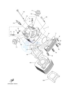 YB125 (2CS8) drawing CYLINDER