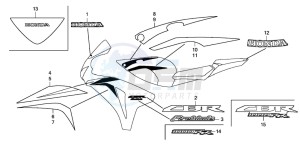 CBR1000RR drawing STRIPE/MARK