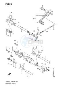 SV650S (E3-E28) drawing GEAR SHIFTING