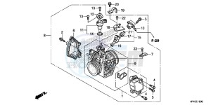 TRX420FED TRX420 Europe Direct - (ED) drawing THROTTLE BODY