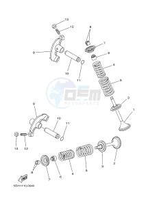 YFM450FWBD KODIAK 450 EPS (BB5A) drawing VALVE