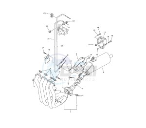 FZ1-N 1000 drawing EXHAUST SYSTEM