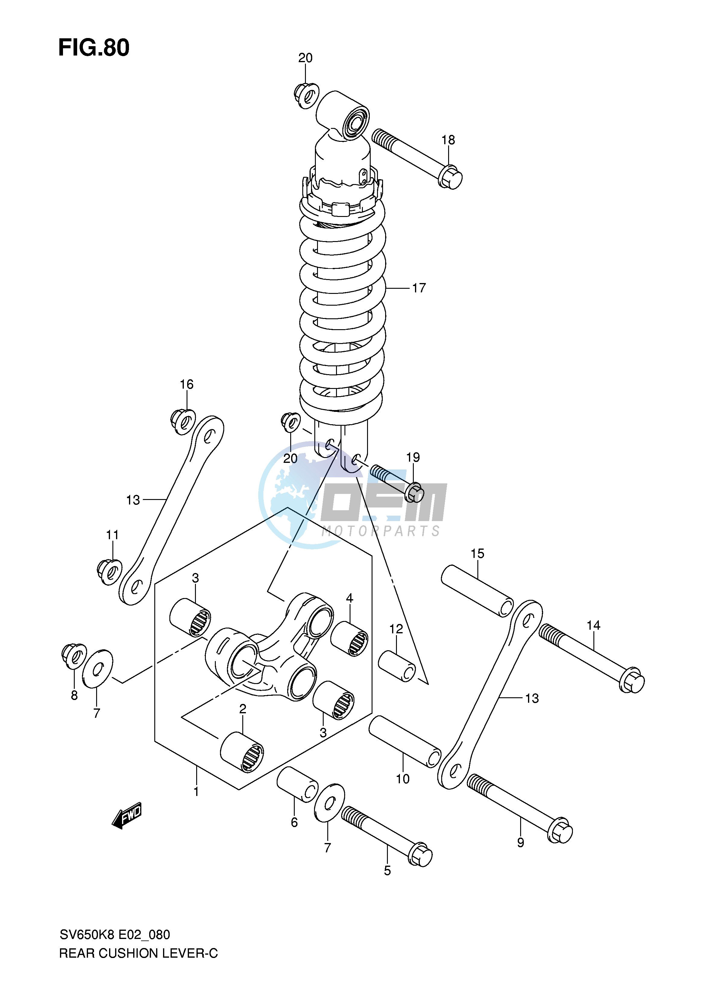 REAR CUSHION LEVER