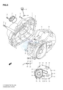 LT-F400 (P28-P33) drawing CRANKCASE COVER