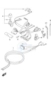 DF 9.9A drawing Harness Non-Remote Control