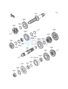 KX450F KX450FFF EU drawing Transmission