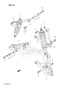 LT230E (E1) drawing SUSPENSION ARM