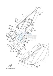 TT-R125 TT-R125LWE (2PT9) drawing SIDE COVER