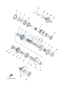 YFM550FWAD YFM5FGPB GRIZZLY 550 EPS (1HSA) drawing TRANSMISSION